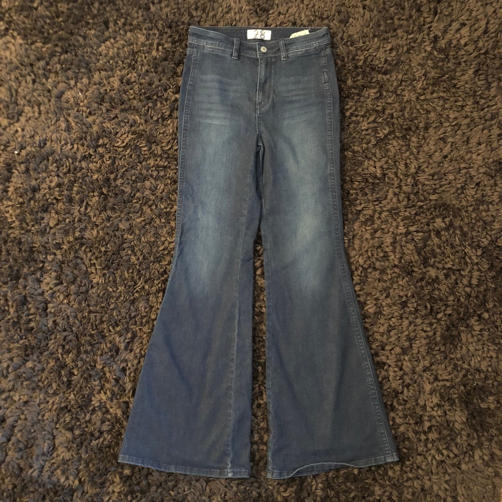 Free People High Rise Flare Jeans